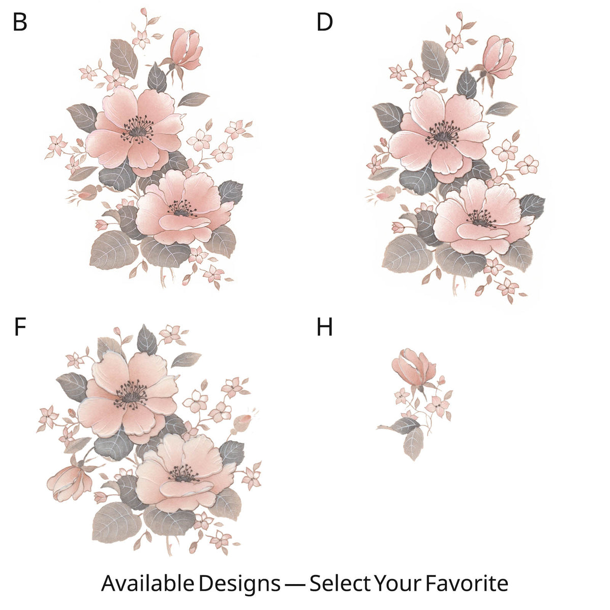 Waterslide Decal for Ceramics - Pink Wild Roses – Vintage Botanical