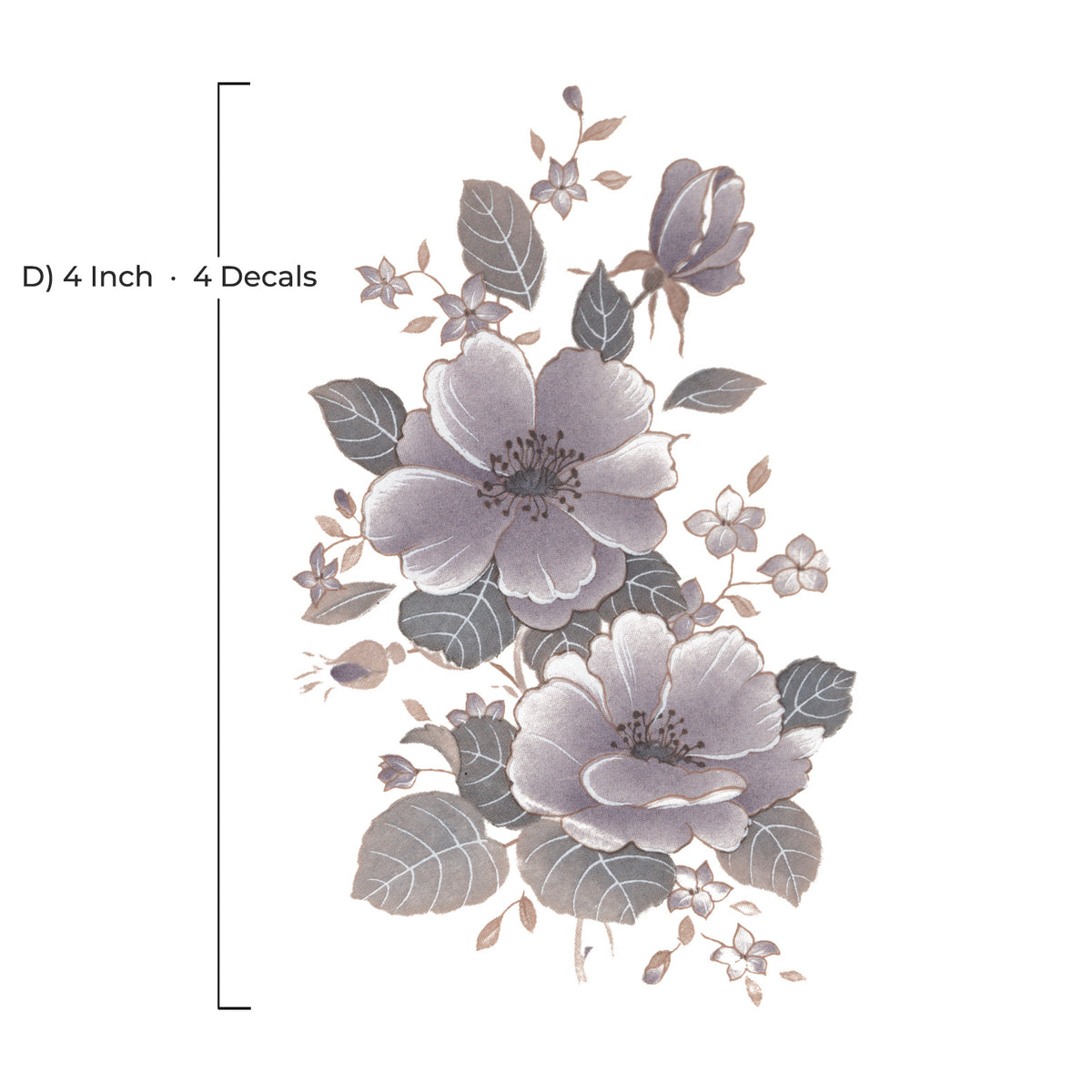 Waterslide Decal for Ceramics - Lavender Wild Roses – Vintage Botanical