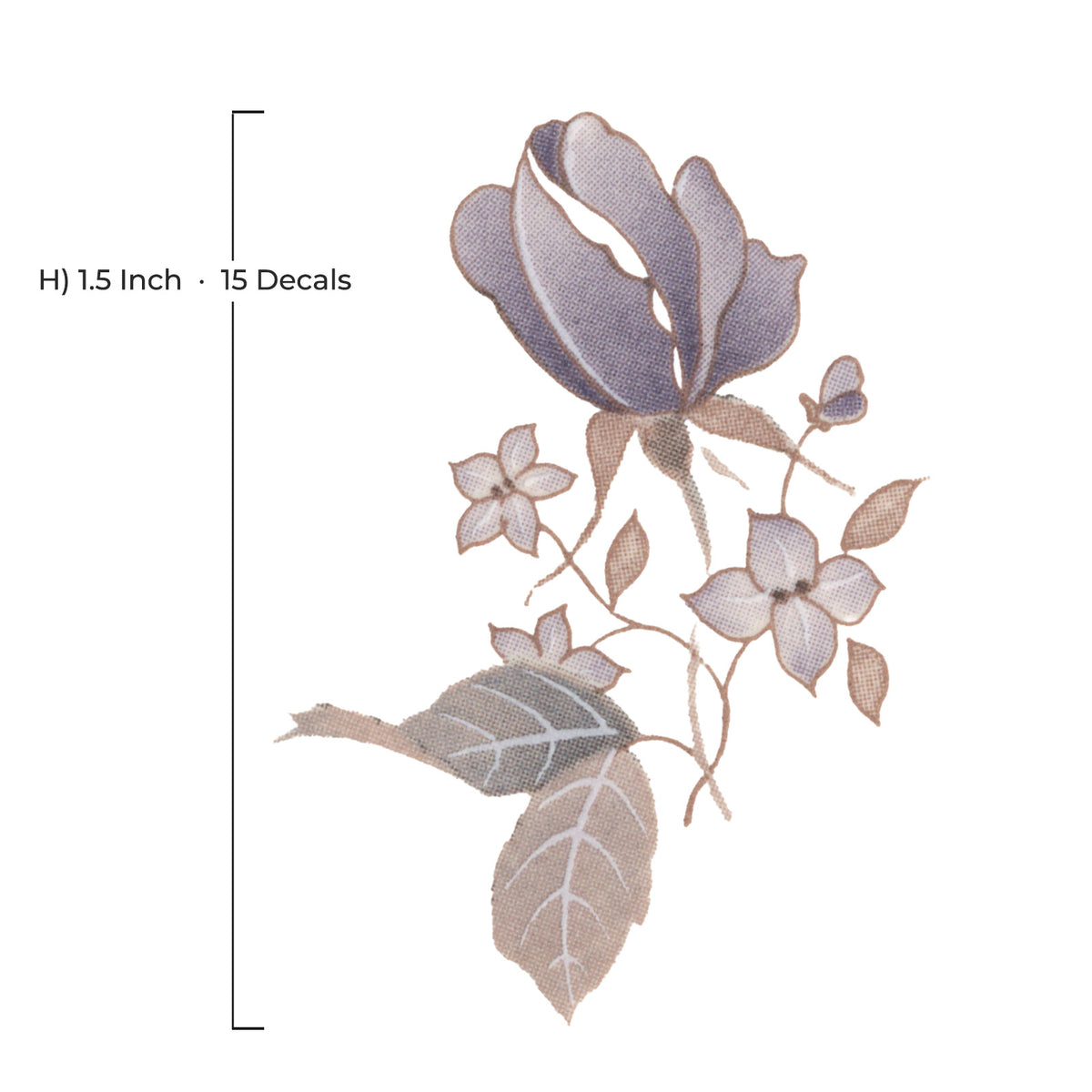 Waterslide Decal for Ceramics - Lavender Wild Roses – Vintage Botanical