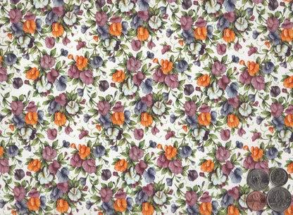 Allover Sweet Pea Chintz 1 pc 9 x 13.5 Inch Overglaze Ceramic Decal Sheet