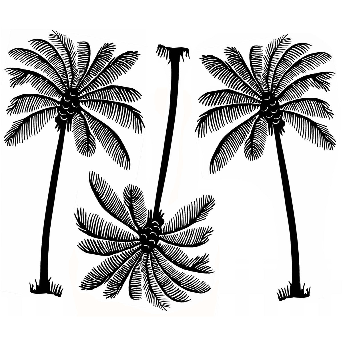 Celtic Tree of Life 12 pcs 1 Inch Black Fused Glass Decals