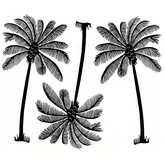 Celtic Tree of Life 12 pcs 1 Inch Black Fused Glass Decals