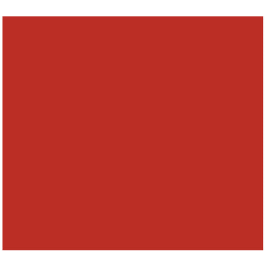 Solid Color 1 pc 5.25 x 4.75 Inch Red Fused Glass Decal Paper