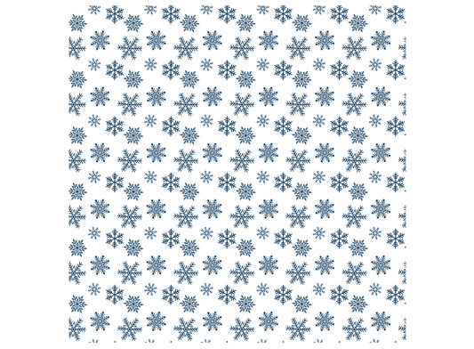 Snowflakes Tiled 5 Inch Blue Fused Glass Decals
