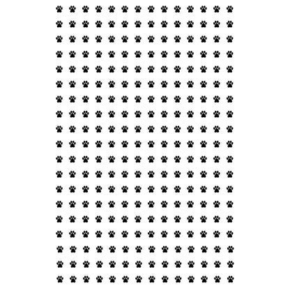 Tiny Paw Prints 266 pcs 1/8 Inch Black Fused Glass