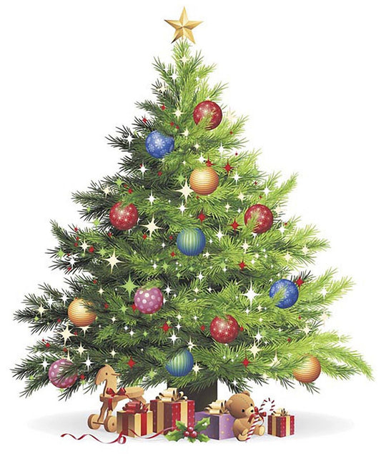 Christmas Tree Overglaze Waterslide Ceramic Decals