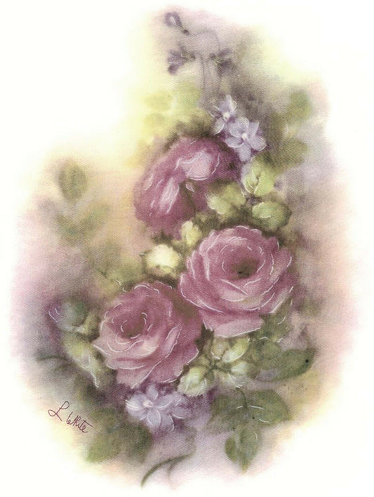 Roses Lilacs Flower Overglaze Waterslide Ceramic Decals