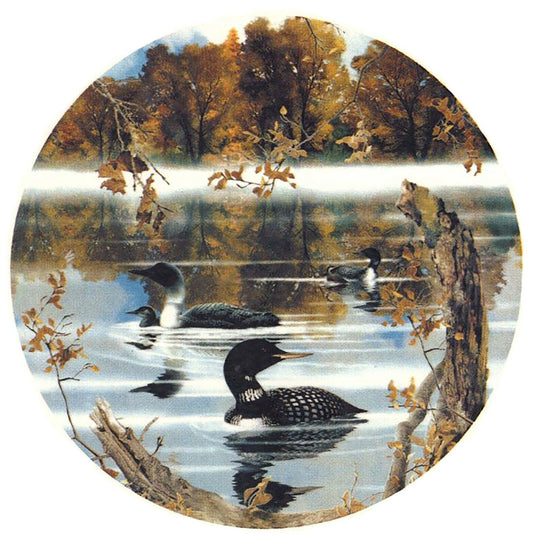 Autumn Loons Lake Overglaze Waterslide Ceramic Decals