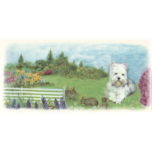 Westie Dog Mug Wrap 1 pc 7.5 x .5 Inch Overglaze Waterslide Ceramic Decal