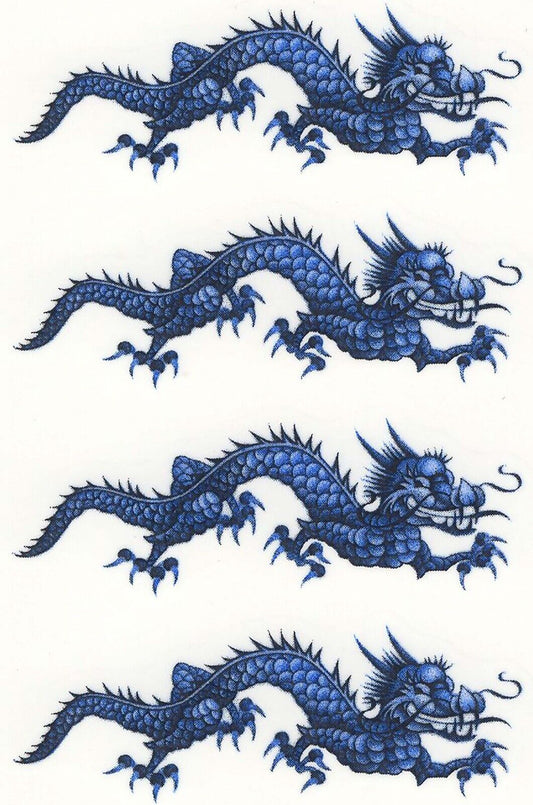 Blue Willow Dragon Select-A-Size Waterslide Ceramic Decals