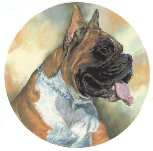 Boxer Dog 1 pc 7-1/2" Waterslide Ceramic Decal