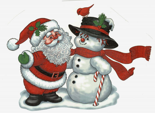 Christmas Santa Snowman Overglaze Waterslide Ceramic Decals