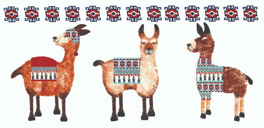 Llama Animal Mug Wrap Overglaze Waterslide Ceramic Decal