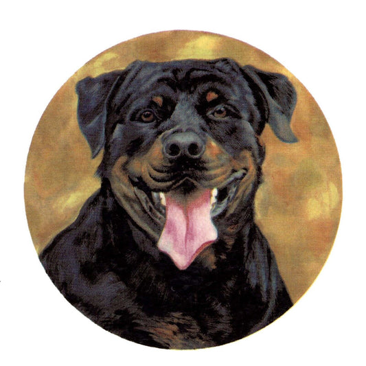 Rottweiler Dog   3 pcs  3"  Waterslide Ceramic Decals