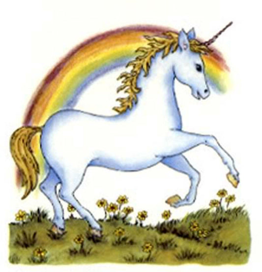 Unicorn Mystical Creature Rainbow Overglaze Ceramic Waterslide Decals