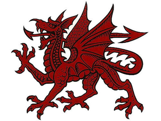 Red Welsh Dragon Overglaze Waterslide Ceramic Decals