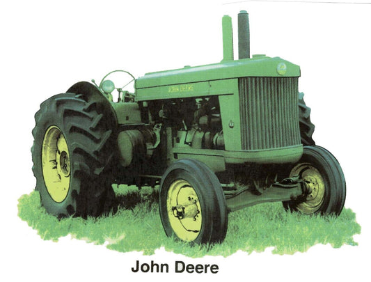 Farm Tractor Green Yellow Overglaze Waterslide Ceramic Decals