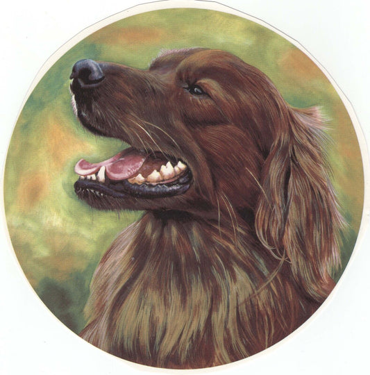 English Setter Dog 1 pc 7-1/2" Overglaze Waterslide Ceramic Decal