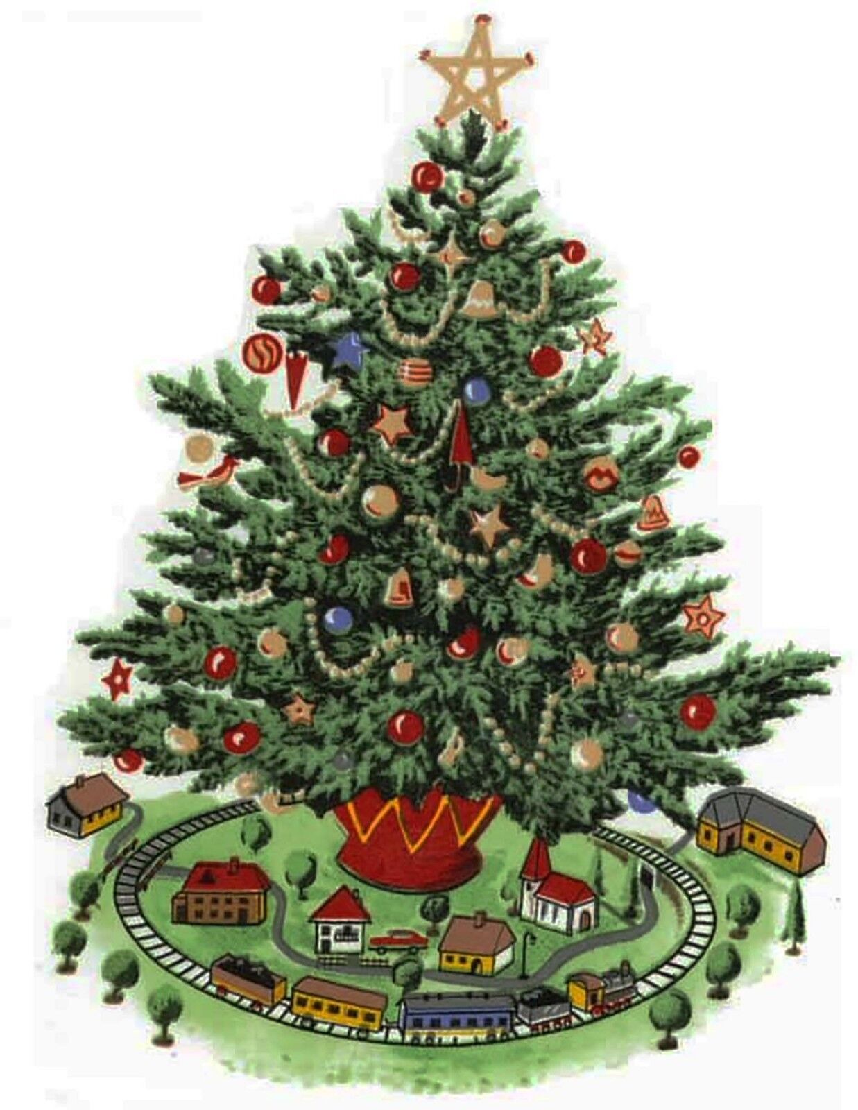 Christmas Tree Overglaze Waterslide Ceramic Decals