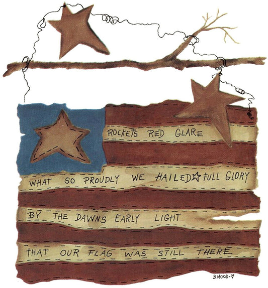 American Country Flag Overglaze Waterslide Ceramic Decals