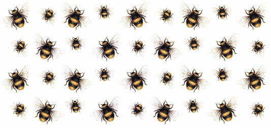 Bumble Bee Bumblebee Wrap 1 pc 7.5 x 3.5 Inch Waterslide Ceramic Decal