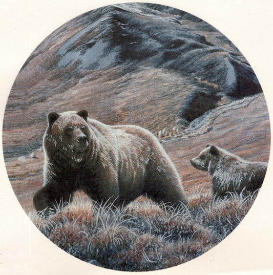 Brown Bear Mountain Overglaze Waterslide Ceramic Decals