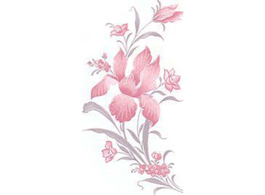 Flowers Pink Iris Ceramic Decals
