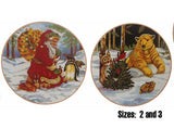 Christmas Santa Forest Animals 10254 Waterslide Ceramic Decals