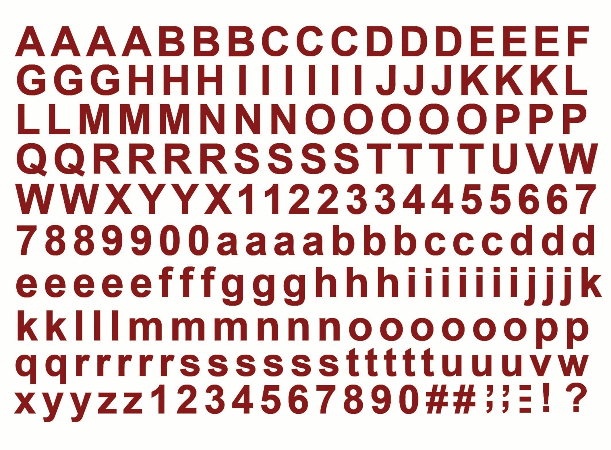 Block Letters Alphabet Font