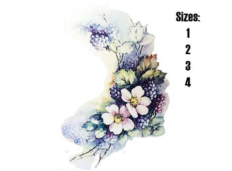 Blackberries Ceramic Decals 11271