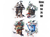 Birds 4 Seasons Ceramic Decals 11280
