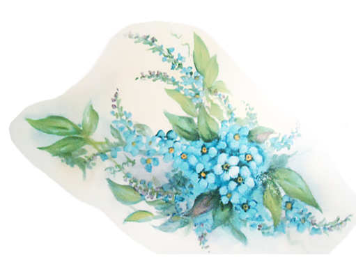 Flowers Blue Forget Me Not Ceramic Decals 11914 B