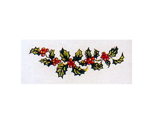 Christmas Holly Berries Ceramic Decals 1278