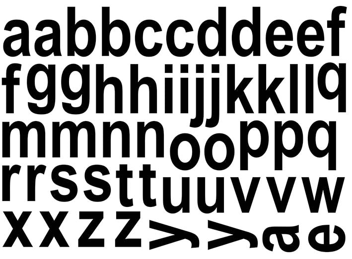Block Letters Alphabet Lower Case