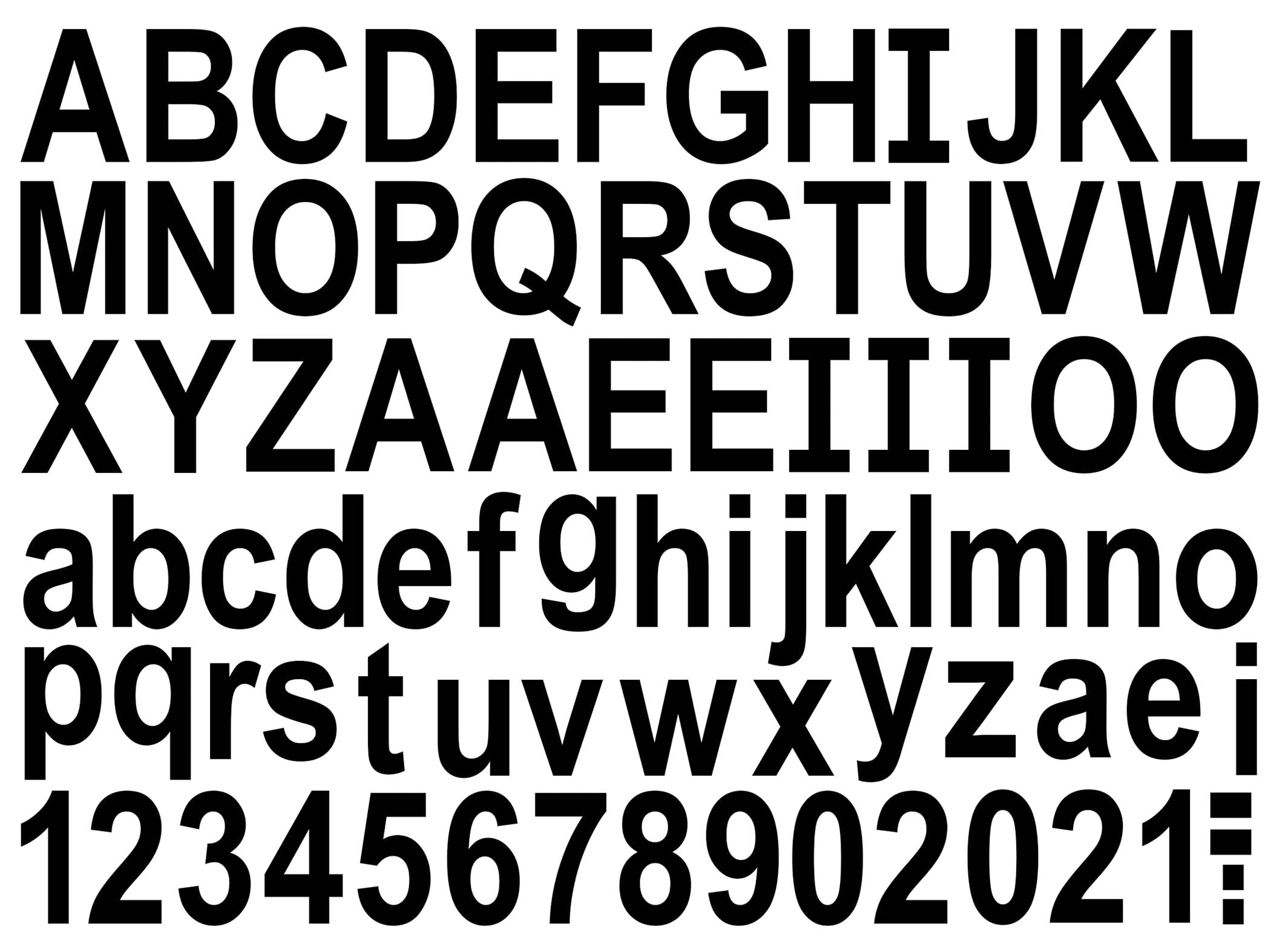 Block Letters Alphabet Lower Case