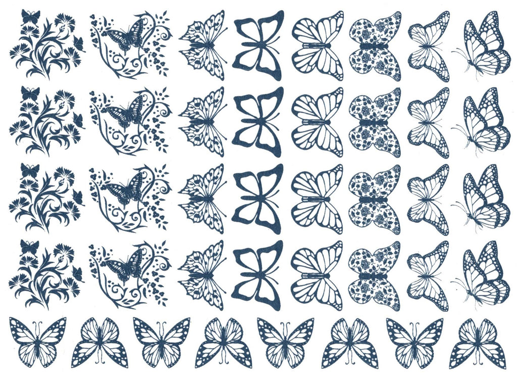Small Butterfly - Glass Decal Medium Temp. - Lead Free Foodsafe — Ceramic  Decals, Glass Fusing Decals