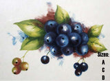 Blueberries Ceramic Decals 2090