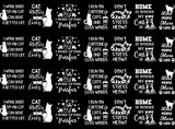 Cat Graphics 28 pcs 1" White Fused Glass Decals