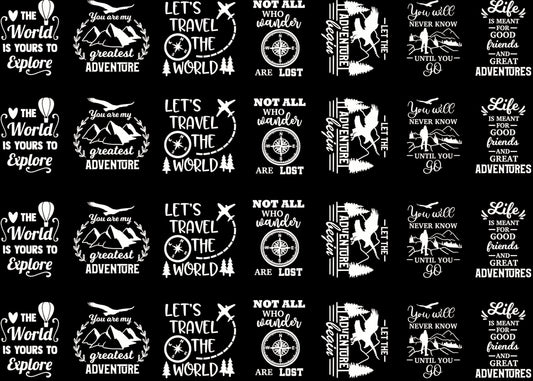 Travel Graphics 28 pcs 1 Inch White Fused Glass Decals