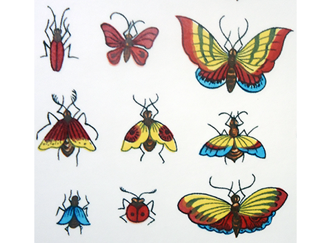 Butterfly Ladybug Fly Bugs Ceramic Decals  3308