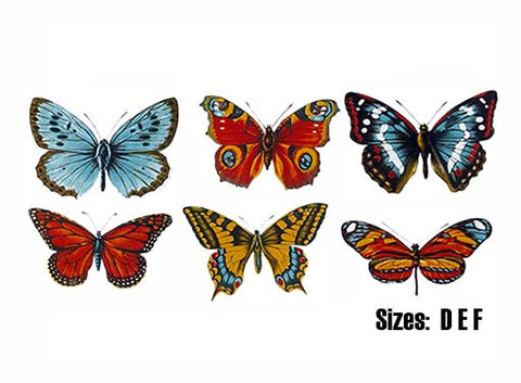 Butterflies Ceramic Decals  4187
