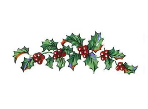 Christmas Holly and Berries Ceramic Decals 458 – Captive Decals