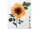 Flowers Sunflower Ceramic Decals 4664