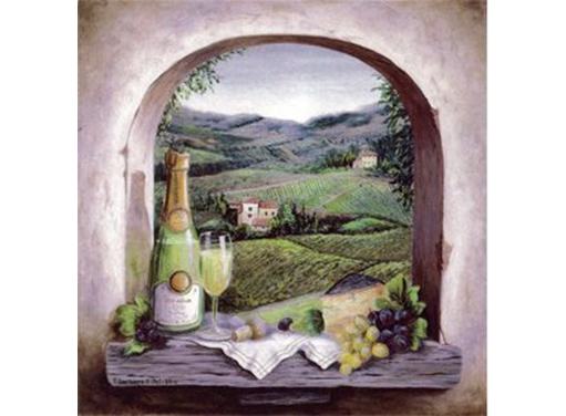 Chianti Reverie White Wine Ceramic Decals