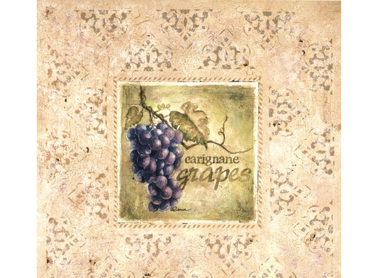 Carignane Grapes Overglaze Ceramic Decals