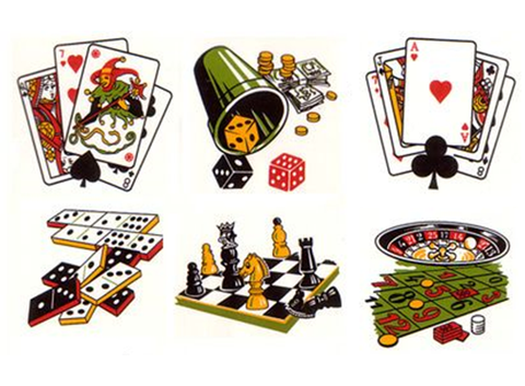 Card Dice Chess Games Ceramic Decals 661