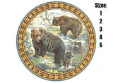 Brown Bears Ceramic Decals 70181 A