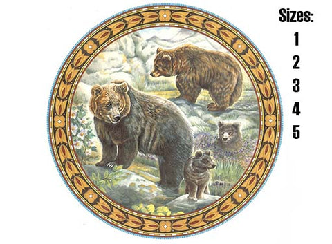 Brown Bears Ceramic Decals 70181 A