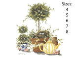 Topiary Bird Nest  Ceramic Decals 78