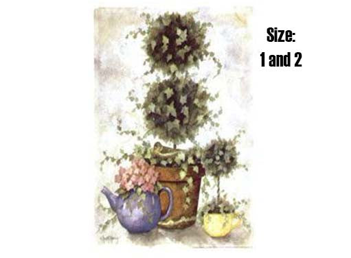 Topiary Tea Pots Overglaze Ceramic Decals